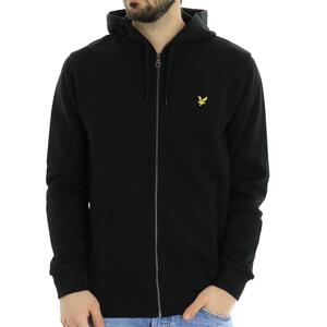 FELPA CON ZIP NERO
